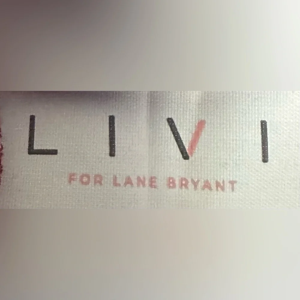 LIVI for LANE BRYANT size 26/28,  Burgundy V-Neck Dress. NWT!